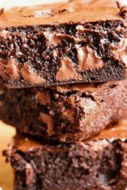 CHUNG LIVINGSTON  LUXURIOUS MELT IN YOUR mouth  chocolate  CHIP brownies